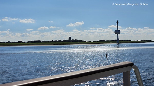 Ankunft auf Neuwerk. Auf der Nordsee-Insel kann man sich zum Unterstützungsdienst bewerben. Foto: Feuerwehr-Magazin/Richter