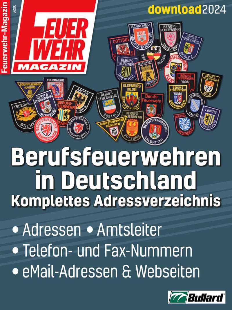 Produkt: Download Liste der Berufsfeuerwehren in Deutschland